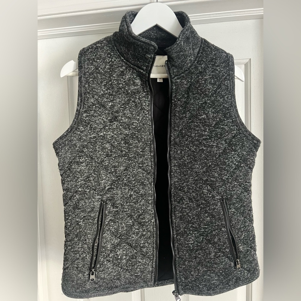 Thread & Supply Charcoal Heather Vest